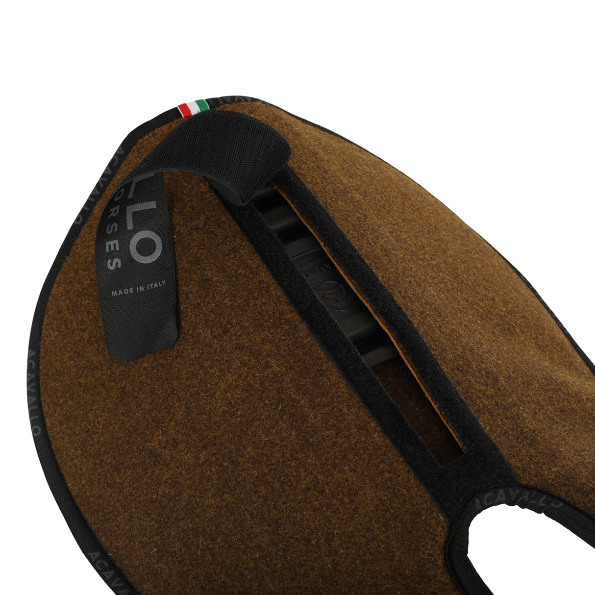 Acavallo Pad Piuma WFS Pocket Double Felt Front Riser #colour_brown
