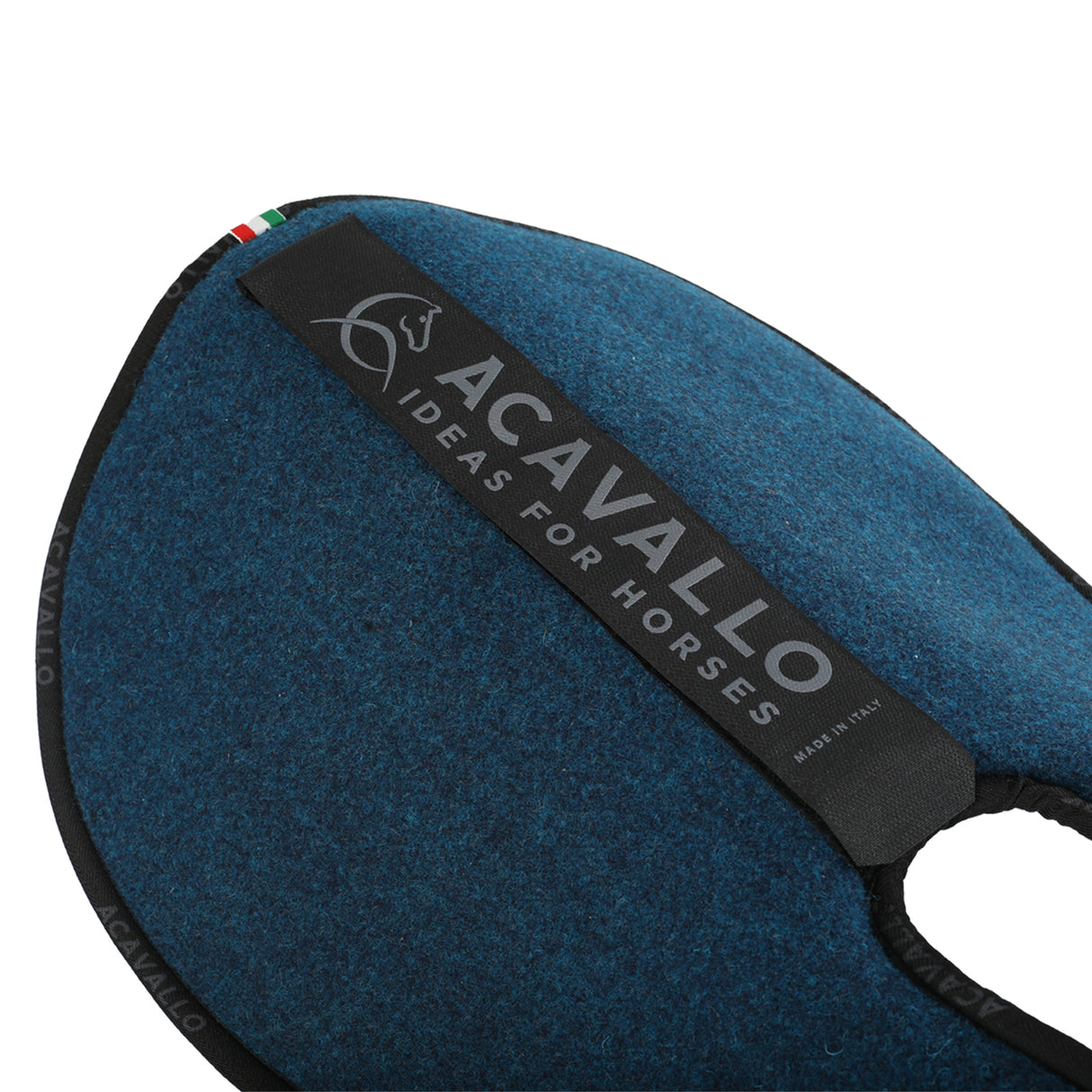 Acavallo Pad Piuma WFS Pocket Double Felt Front Riser #colour_blue