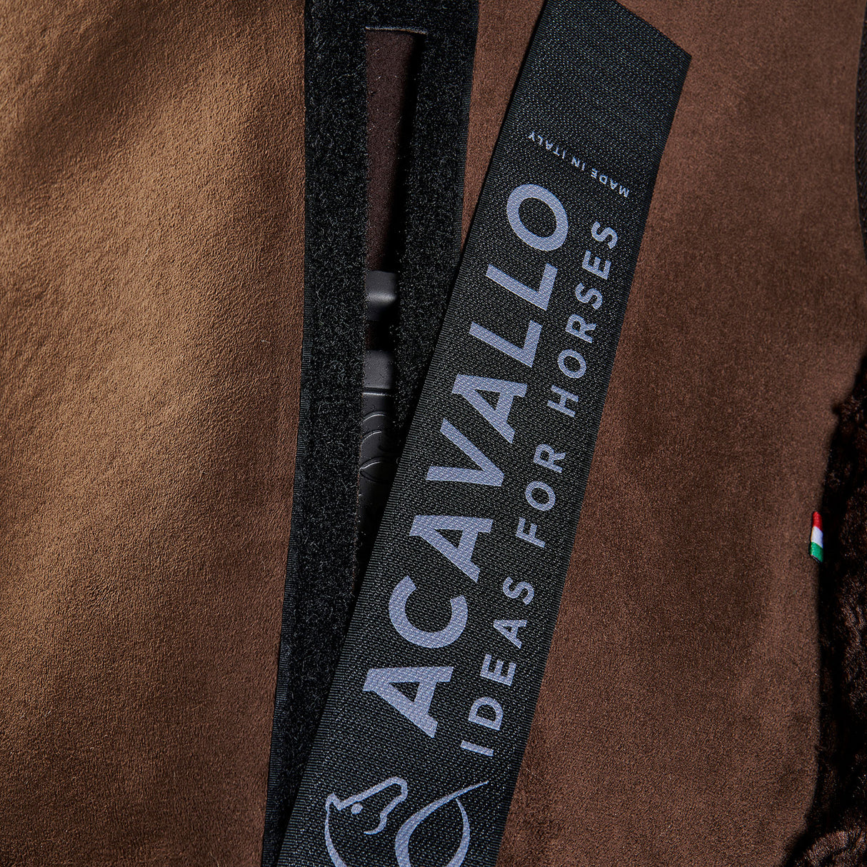 Acavallo Pad Piuma-FS WFS-FS Pocket Suede Front Riser #colour_brown-brown
