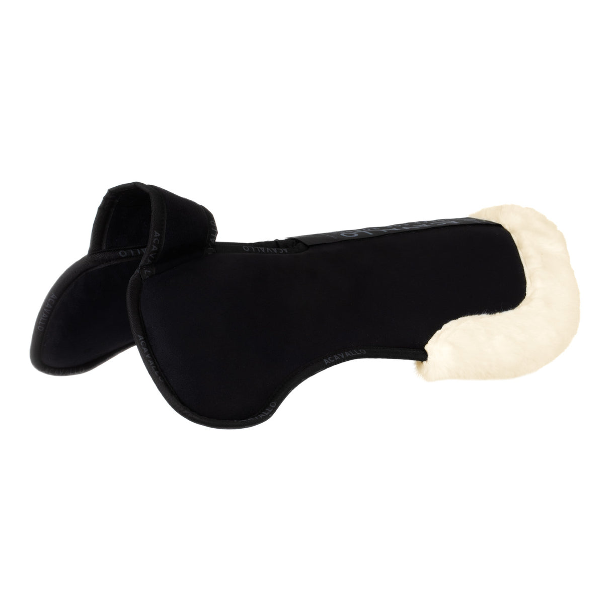 Acavallo Pad Piuma-FS WFS-FS Pocket Suede Front Riser #colour_black-natural