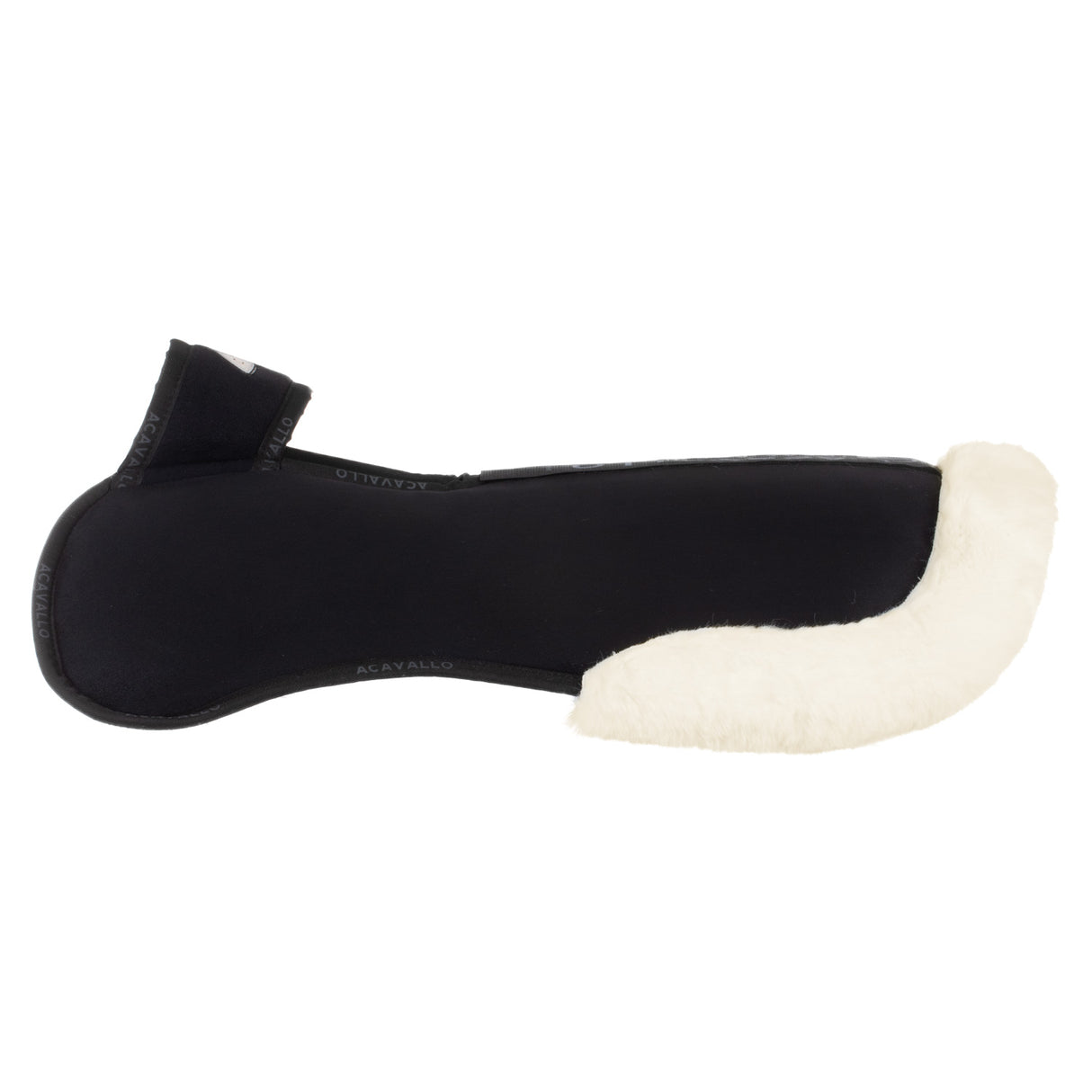Acavallo Pad Piuma-FS WFS-FS Pocket Suede Front Riser #colour_black-natural