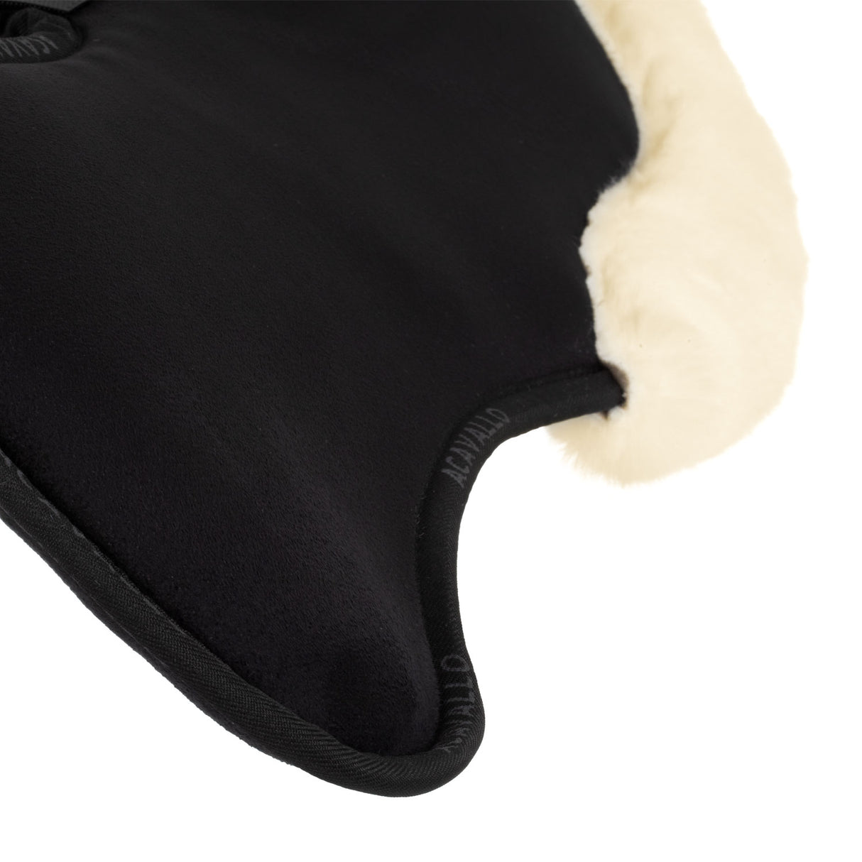 Acavallo Pad Piuma-FS WFS-FS Pocket Suede Front Riser #colour_black-natural