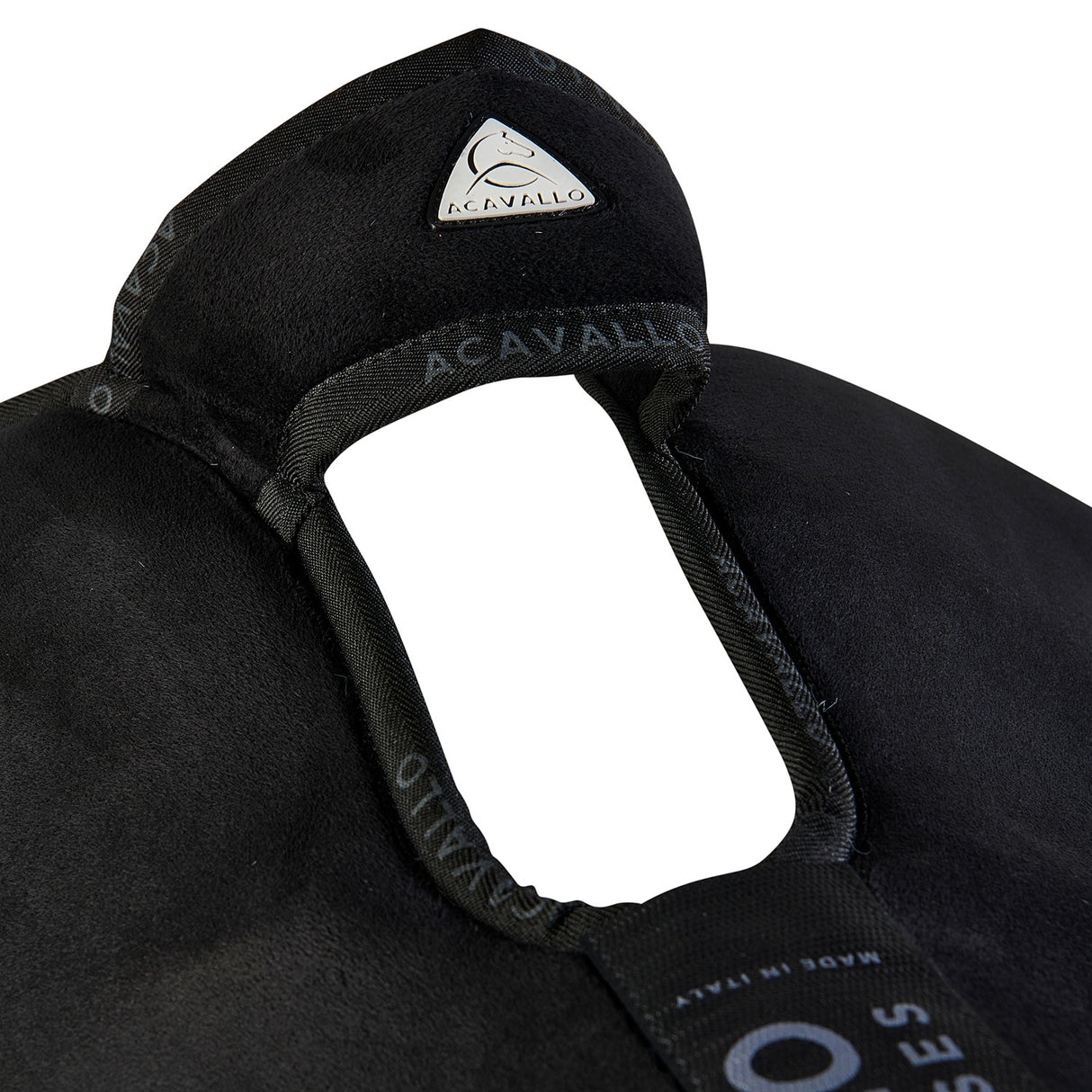 Acavallo Pad Piuma-FS WFS-FS Pocket Suede Rear Riser #colour_black-natural