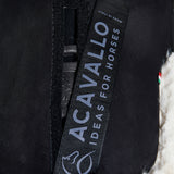 Acavallo Pad Piuma-FS WFS-FS Pocket Suede Rear Riser #colour_black-natural