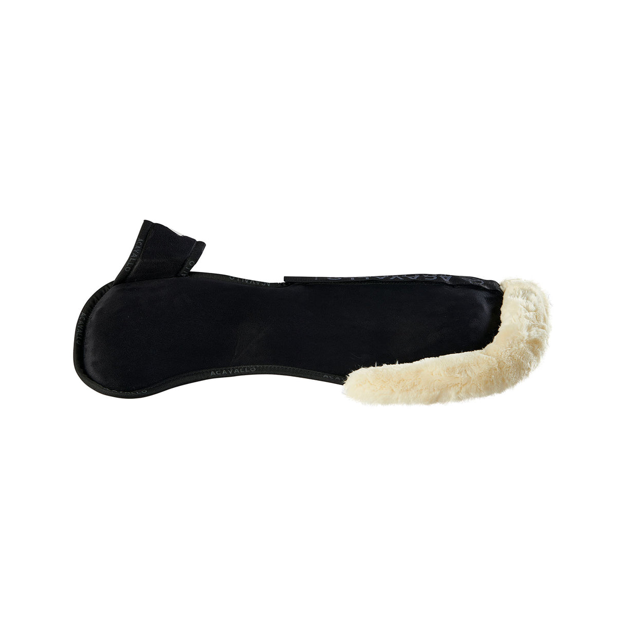 Acavallo Pad Piuma-FS WFS-FS Pocket Suede Front & Rear Riser #colour_black-natural