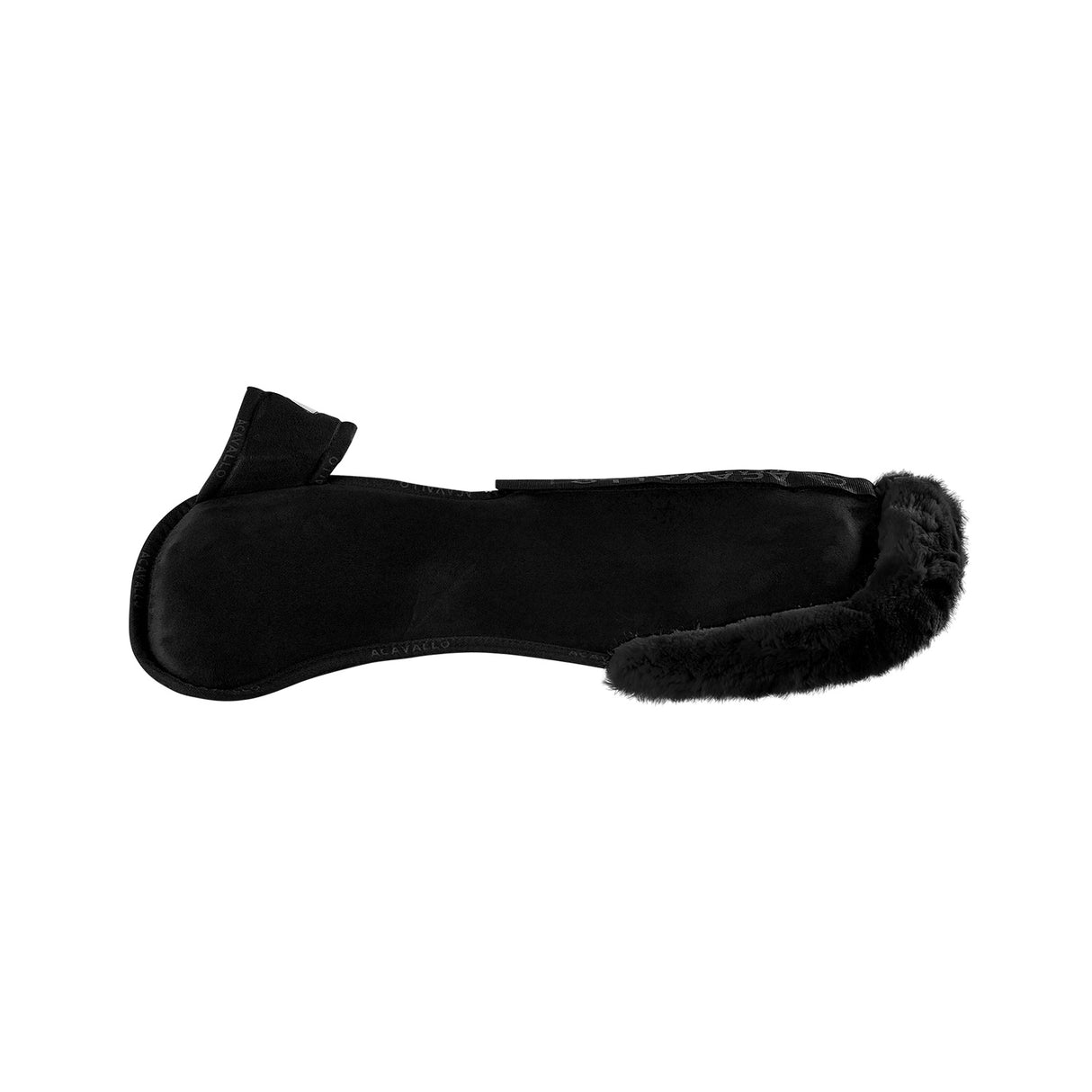 Acavallo Pad Piuma-FS WFS-FS Pocket Suede Front & Rear Riser #colour_black