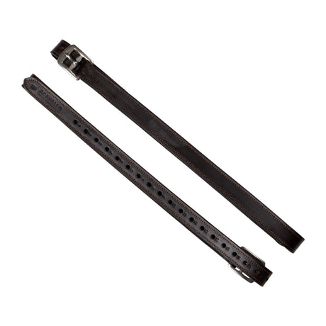 Acavallo Calfskin Stirrup Leathers Internal Reinforcement #colour_brown