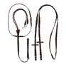 Acavallo Thiedemann Reins Tubular Nylon #colour_brown