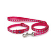 Ancol Small Bite Reflective Collar & Lead #colour_pink