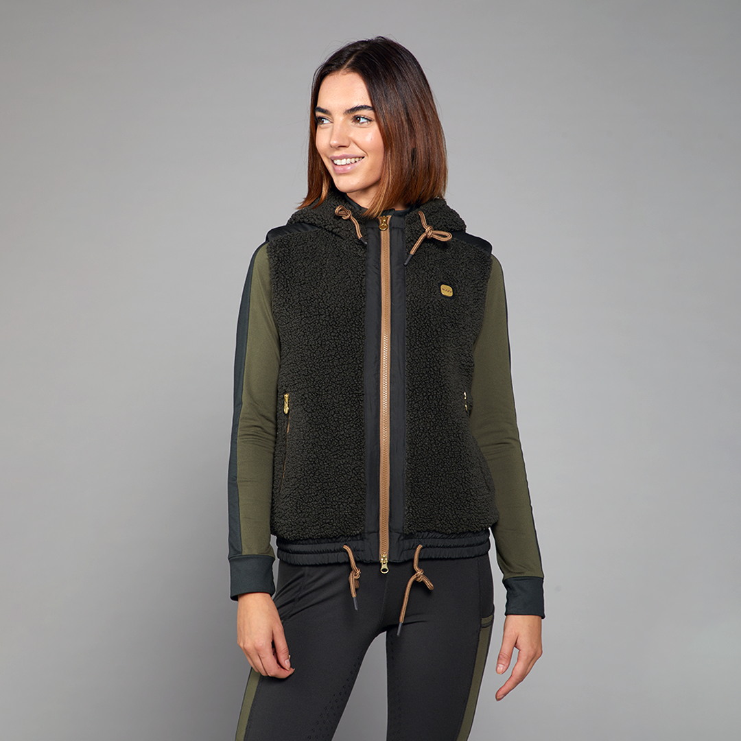 Toggi Brooks Sherpa Fleece Gilet #colour_dark-green