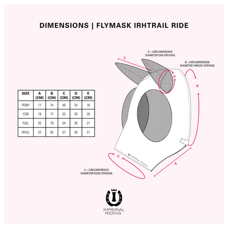 Imperial Riding Trail Ride Fly Mask With Nose