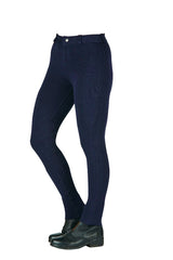 Mackey Equisential Ladies Cotton Jodhpurs #colour_navy