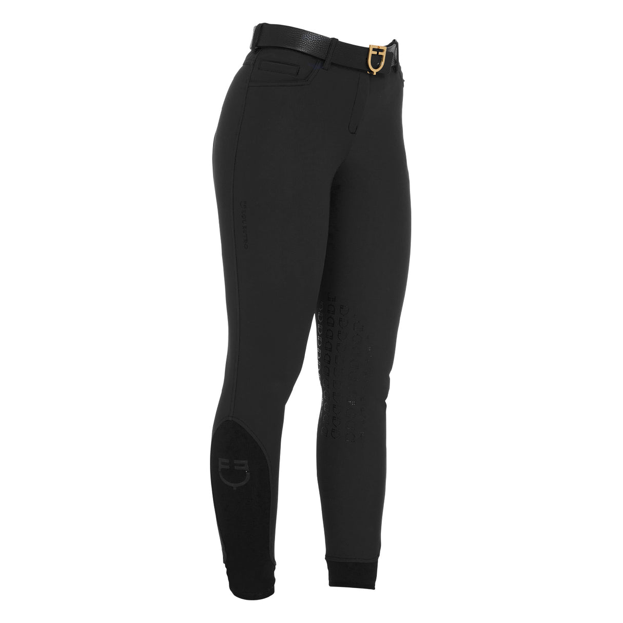Equestro Women's Slim Fit Grip Breeches With Logo