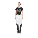 Women's slim fit grip breeches with logo