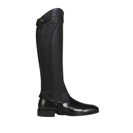 Equestro Unisex Gaiters Elastic Band With Logos #colour_black