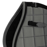 Equestro Jumping Saddle Pad In Breathable Technical Fabric #colour_grey