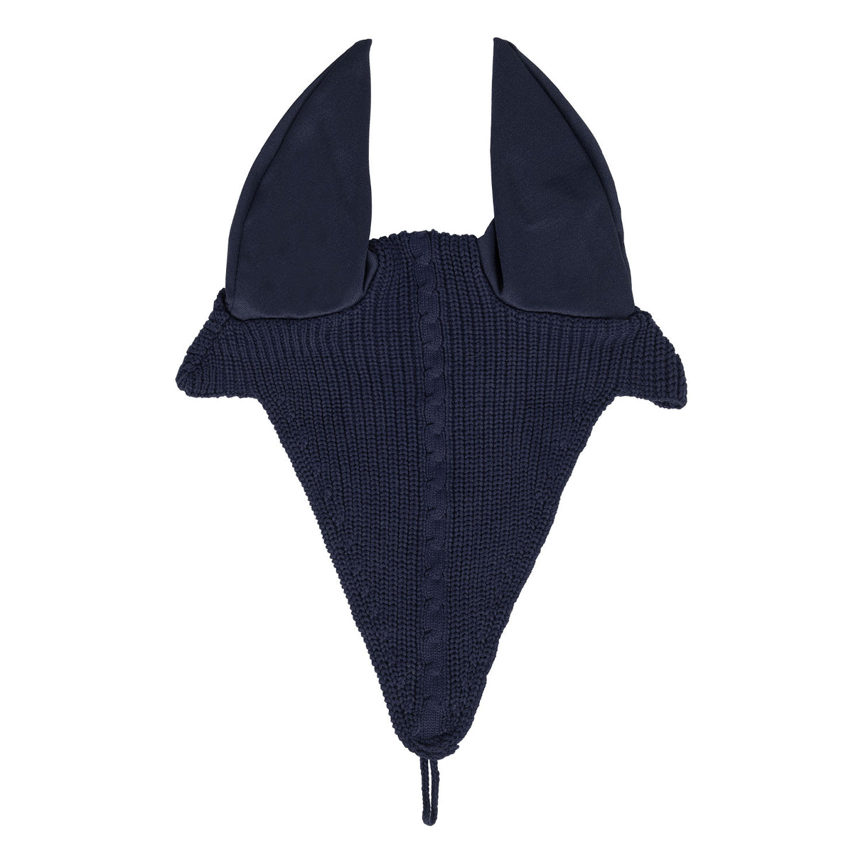 Equestro Meshing Fly Veil With Drawstring At The Noseband #colour_blue