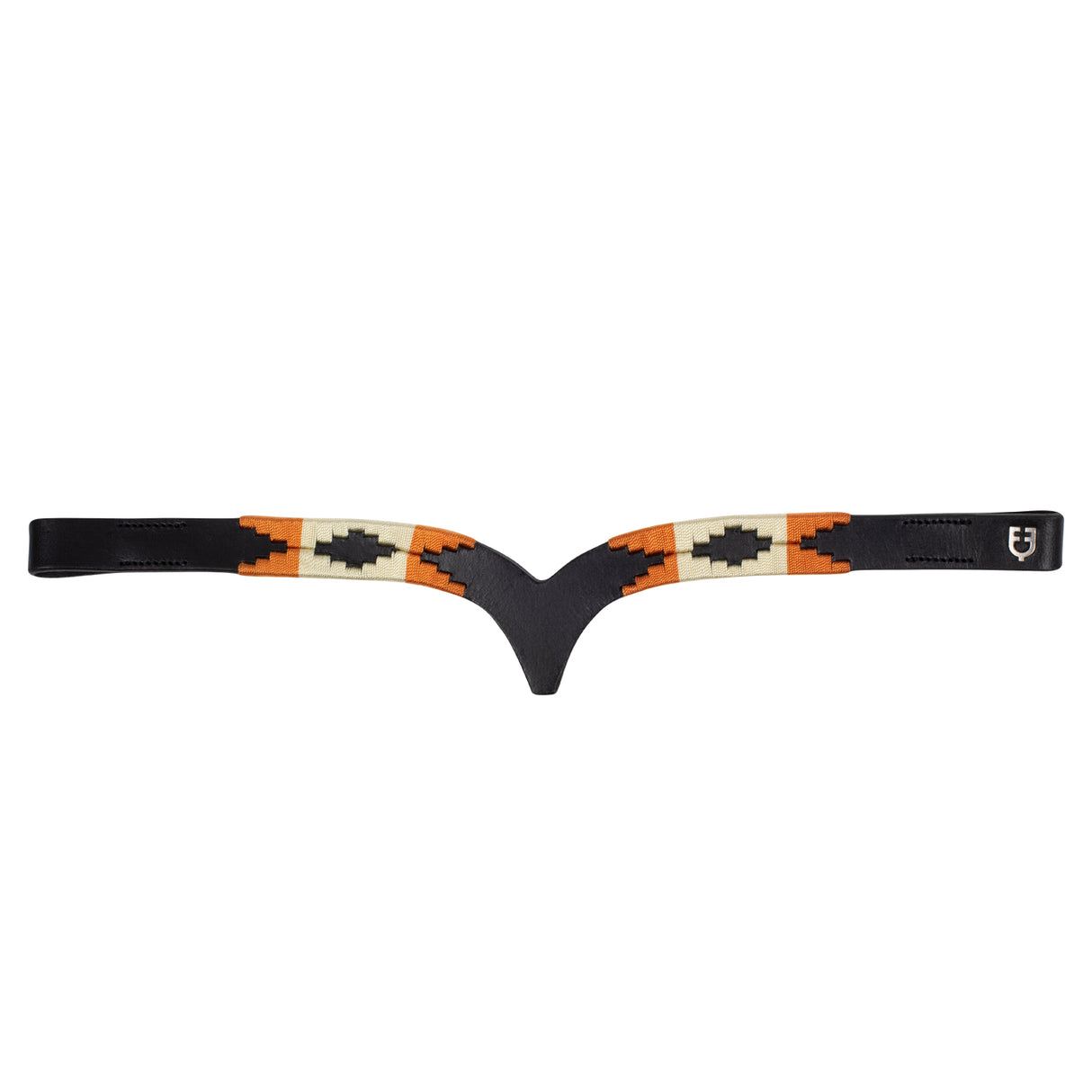 Equestro Leather Browband With Navajo Decoration