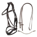 Anatomical bridle with curved noseband