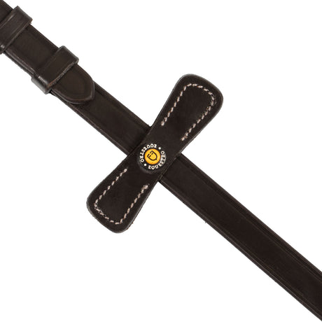 Leather solid grip reins with stoppers