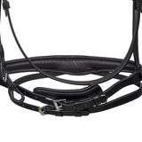 Anatomical bridle with fuchsia rhinestones