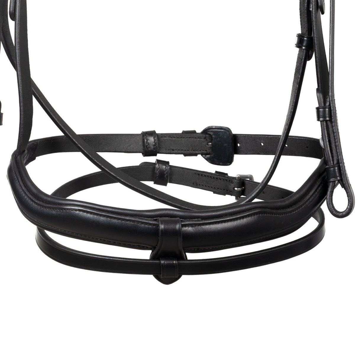English leather bridle with rhinestone browband