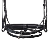 English leather bridle with rhinestone browband