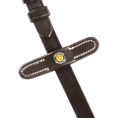 Leather magna reins with rubber grip