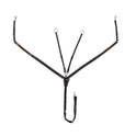 LEATHER BREASTPLATE WITH ELASTIC INSERTS & REMOVABLE MARTINGALE