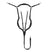 Anatomical leather breastplate with removable martingale