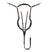 Anatomical leather breastplate with removable martingale