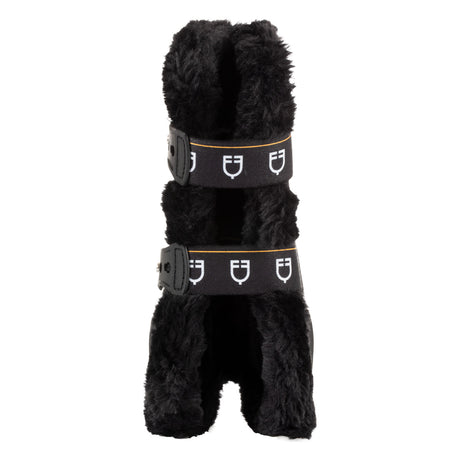 Equestro Spider Man Anatomical Tendon Boots With Synthetic Sheepskin #colour_black