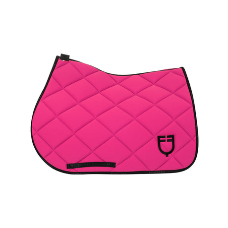 Jumping saddle pad technical fabric with logo