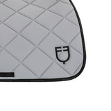Jumping saddle pad technical fabric with logo