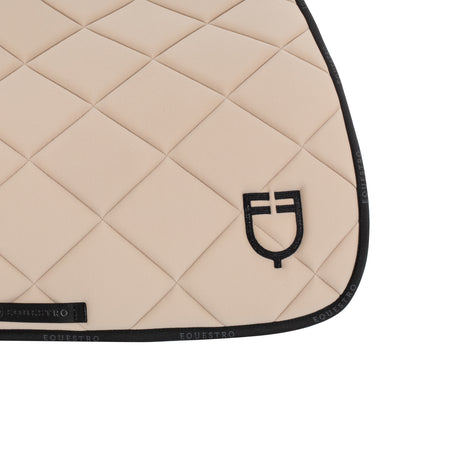 Jumping saddle pad technical fabric with logo