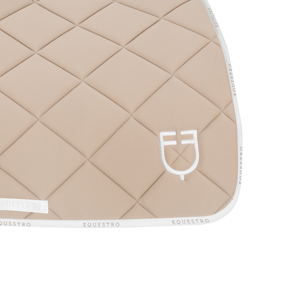 Jumping saddle pad technical fabric with logo
