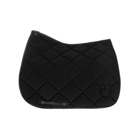 Dressage saddle pad technical fabric with logo