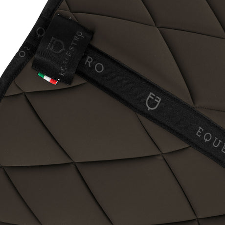 Dressage saddle pad technical fabric with logo