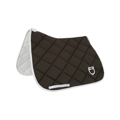 Dressage saddle pad technical fabric with logo