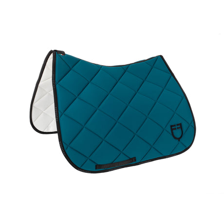 Dressage saddle pad technical fabric with logo
