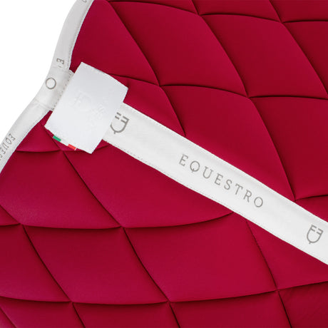 Dressage saddle pad technical fabric with logo