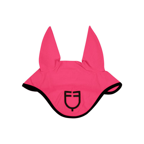 Perforated fabric fly veil with logo