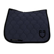 Equestro Dressage Saddle Pad With Onion Quilting #colour_blue