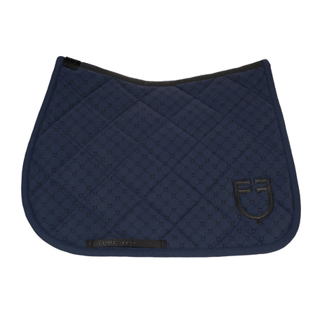 Jumping saddle pad with monogram print