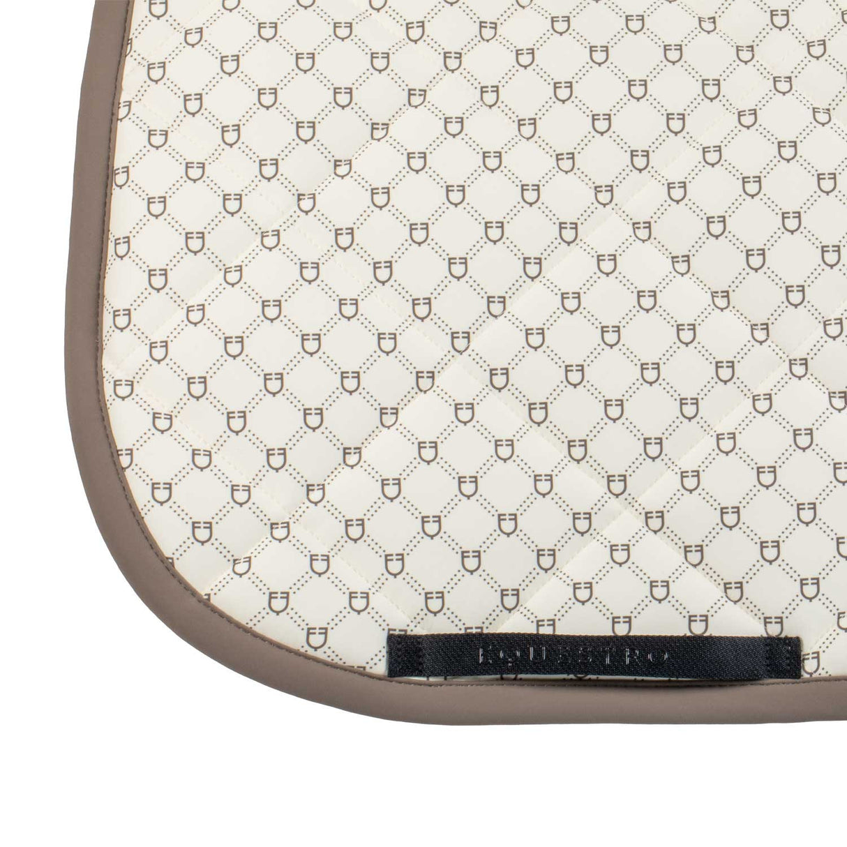 Dressage saddle pad with monogram print