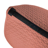 Dressage saddle pad with cube quilting