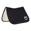 Dressage saddle pad with cube quilting
