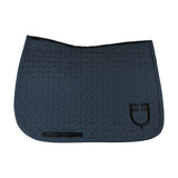 Dressage saddle pad with cube quilting