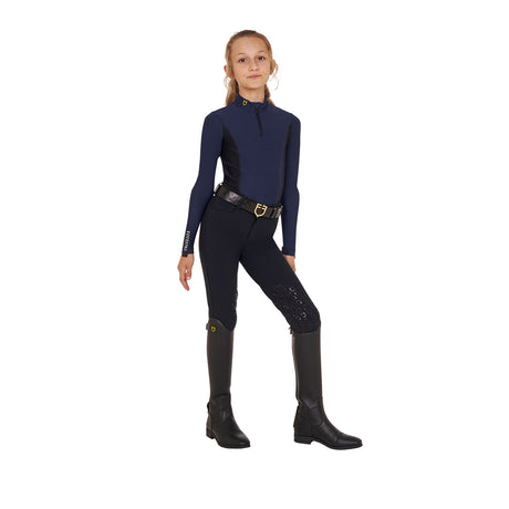 Girls' long-sleeved training base layer
