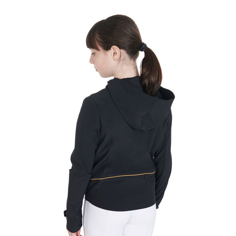 Kids' slim fit softshell jacket in technical fabric